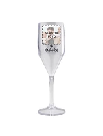 Personalizovaná nerozbitná prosecco sklenice s fotkou mazlíčka a textem Personalizovaná nerozbitná prosecco sklenice s fotkou mazlíčka a textem