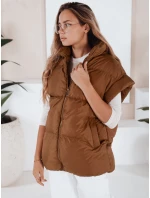 Dámská prošívaná vesta NIMIA camel FashionStreet TY3249