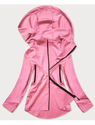 Světle růžová mikina s asymetrickou spodní částí (HD153-25) Světle růžová mikina s asymetrickou spodní částí (HD153-25)