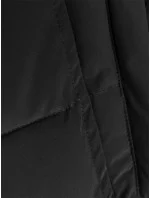 Černá dámská zimní bunda s kožešinovou podšívkou (LHD-23063)