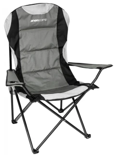 TURISTICKÁ SKLÁDACÍ ŽIDLE LUX 60X60X105CM ŠEDOČERNÁ