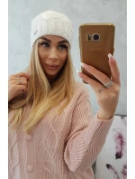 Fleecová čepice Carolina K243 bílá