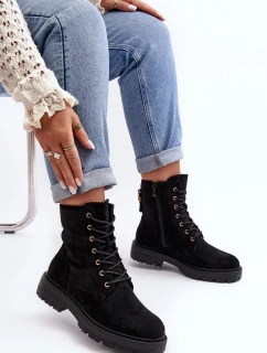 Dámské pracovní boty se zipem černé Ninsuni