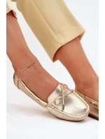 Dámské mokasíny z eko kůže Si Passione – zlaté