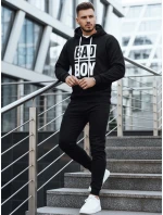 Pánská mikina s kapucí černá FashionStreet BX5925