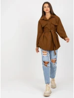 Dámský kabát EM PL 2939 85 hnědá Dámský kabát EM PL 2939 85 hnědá