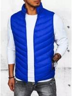 Pánská prošívaná modrá vesta FashionStreet TX4429