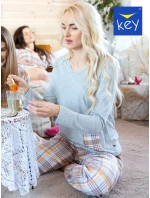 Klíč LNS 458 B23 Flanel S-XL dámské pyžamo