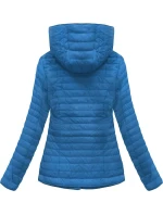 Světle modrá bunda s asymetrickým zipem (DL015) Světle modrá bunda s asymetrickým zipem (DL015)