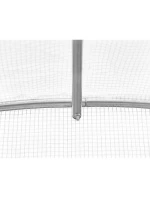 ZAHRADNÍ TUNEL 200x200x200 cm PE BÍLÁ OCELOVÁ KONSTRUKCE