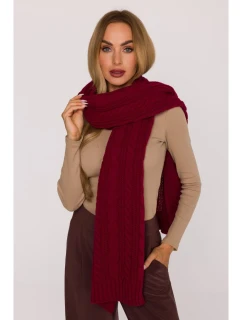 M898 Pletená šála - bordó