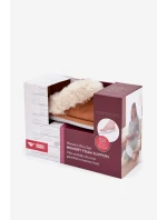 Dámské pantofle s kožíškem – camel Delissa Dámské pantofle s kožíškem – camel Delissa