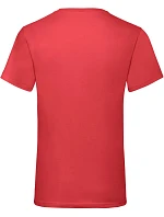 Fruit of the Loom Valueweight V-Neck T Tričko s výstřihem do V 16.1066 red
