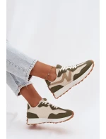 Dámské sportovní boty na platformě Zelená Janelora