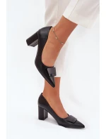 Dámské lodičky na klínku 55-A36 černé - Givana