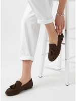 Dámské semišové hnědé mokasíny FashionStreet ZY1365