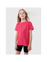 Dívčí tričko s potiskem 4F 4FJWSS25TTSHF2176-55S