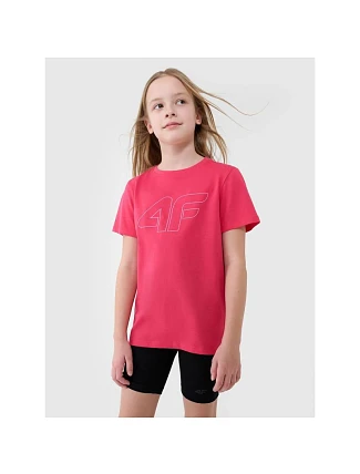 Dívčí tričko s potiskem 4F 4FJWSS25TTSHF2176-55S