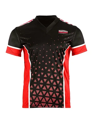 Tričko s výstřihem do V pro point-fighting MASTERS „COMBAT JUNIOR“, černé a červené (WAKO APPROVED) Tričko s výstřihem do V pro point-fighting MASTERS „COMBAT JUNIOR“, černé a červené (WAKO APPROVED)