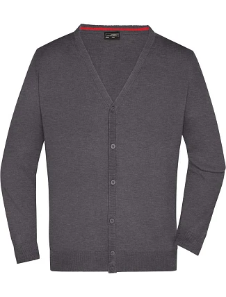 Daiber JN 661 Pánský pletený cardigan s výstřihem do V 02.0661 anthracite melange Daiber JN 661 Pánský pletený cardigan s výstřihem do V 02.0661 anthracite melange