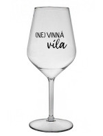 (NE)VINNÁ VÍLA - čirá nerozbitná sklenice na víno 470 ml