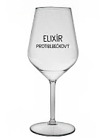 ELIXÍR PROTIBLBEČKOVÝ - čirá nerozbitná sklenice na víno 470 ml