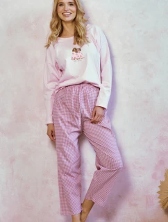 3434 DÁMSKÉ DLOUHÉ PYŽAMO ELISA S-XL