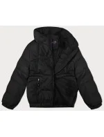 Černá dámská prošívaná bunda se stojáčkem Miss TiTi (2481)