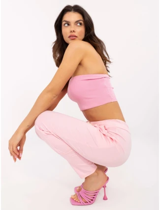 Kalhoty DHJ SP 9283.83P světle růžové