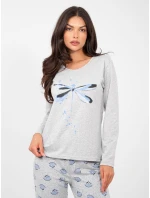 Pyžamo DU PI FP 008.30 šedé