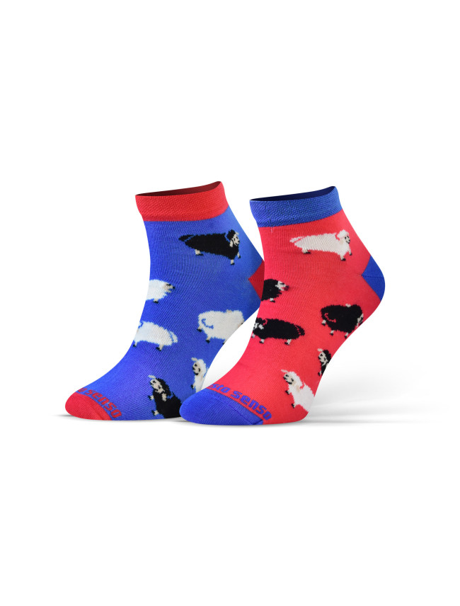 Sesto Senso Finest bavlněné kotníkové ponožky Sheep/Rams