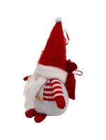 DEKORATIVNÍ SANTA CLAUS S DÁRKOVOU TAŠKOU 25CM BÍLÝ