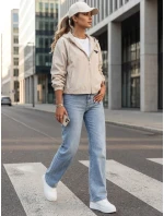 Dámská oversize bunda CATRAL light beige FashionStreet TY4191