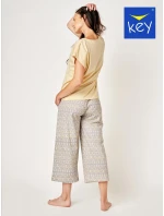 Pyžamo Key LNS 794 A24 cr/r S-XL dámské Pyžamo Key LNS 794 A24 cr/r S-XL dámské