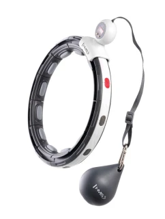 HHM15 HULA HOP ČERNÁ S MAGNETEM A ZÁVAŽÍM + POČÍTADLO HMS