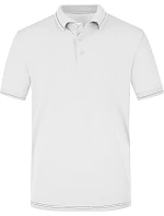 Daiber JN 569 Pánské žerzejové elastické polo 02.0569 white/black Daiber JN 569 Pánské žerzejové elastické polo 02.0569 white/black