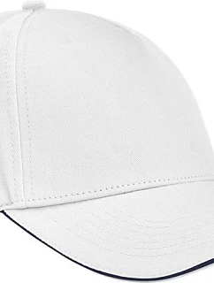 Beechfield B 825C 5 panelová kšiltovka sandwich EarthAware® 53.825C white/french navy