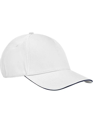 Beechfield B 825C 5 panelová kšiltovka sandwich EarthAware® 53.825C white/french navy Beechfield B 825C 5 panelová kšiltovka sandwich EarthAware® 53.825C white/french navy