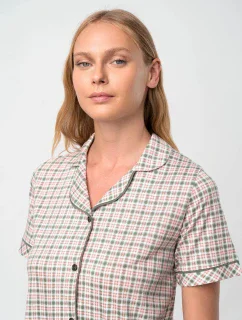 Vamp - Kostkovaná noční košile – Picnic 18217 - Vamp